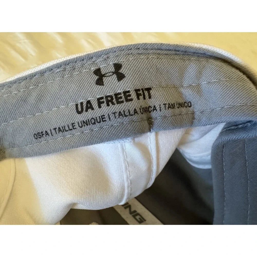 Under Armour Men's UA Freedom Blitzing Adjustable Fit Cap Dad Hat -‎ White USA